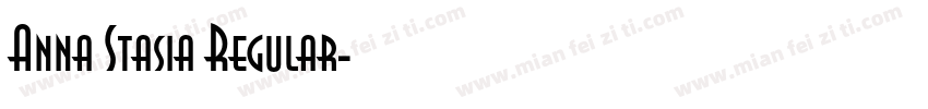 Anna Stasia Regular字体转换